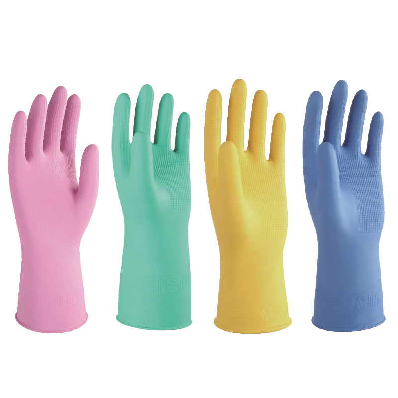 LATEX-GLOVES Waterproof Oil Resistant Cleaning Latex Household Gloves Dezi Associates Ltd