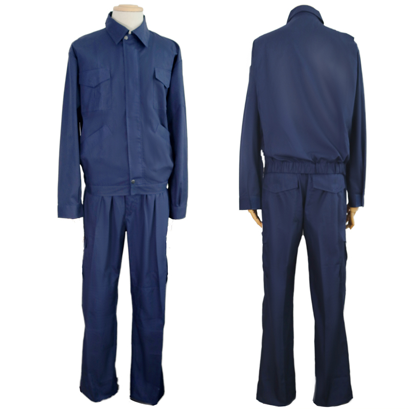 OV15-COVERALL-800-800 190 Grams Polyester Navy Blue Two Pieces Safety Work Wear Adult Cheap Work Suit Dezi Associates Ltd