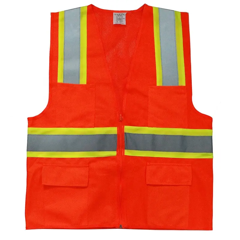 RV15-800-800 Multi Pockets Polyester Hi-vis Reflective Safety Vest Dezi Associates Ltd
