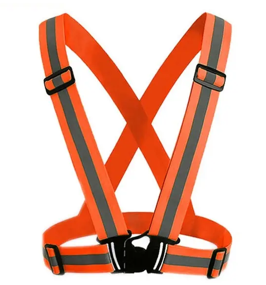 RV27-800-800 High Visibility Adjustable Safety Vest Elastic Band For Adults Dezi Associates Ltd