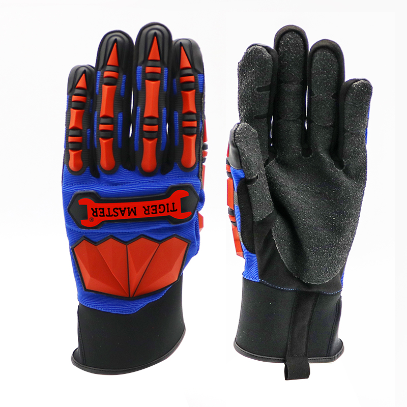 TM-G02-mechanic-gloves TPR impact resistant anti cut oil & gas industry mechanic gloves Dezi Associates Ltd