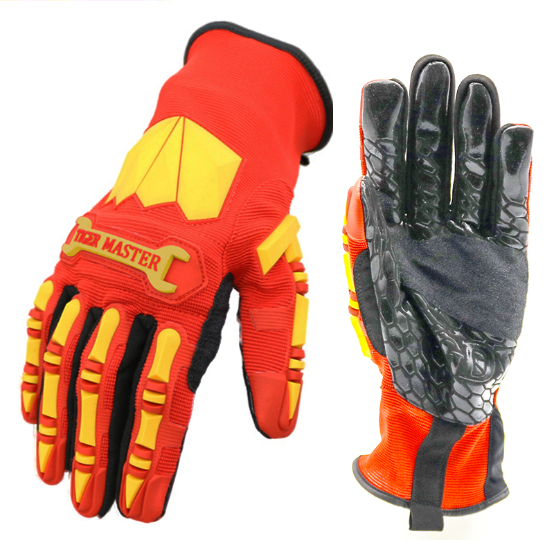 TM-G04-mechanic-work-gloves Anti Cut TPR Impact Resistant Oil Proof Mechanic Gloves Work Dezi Associates Ltd