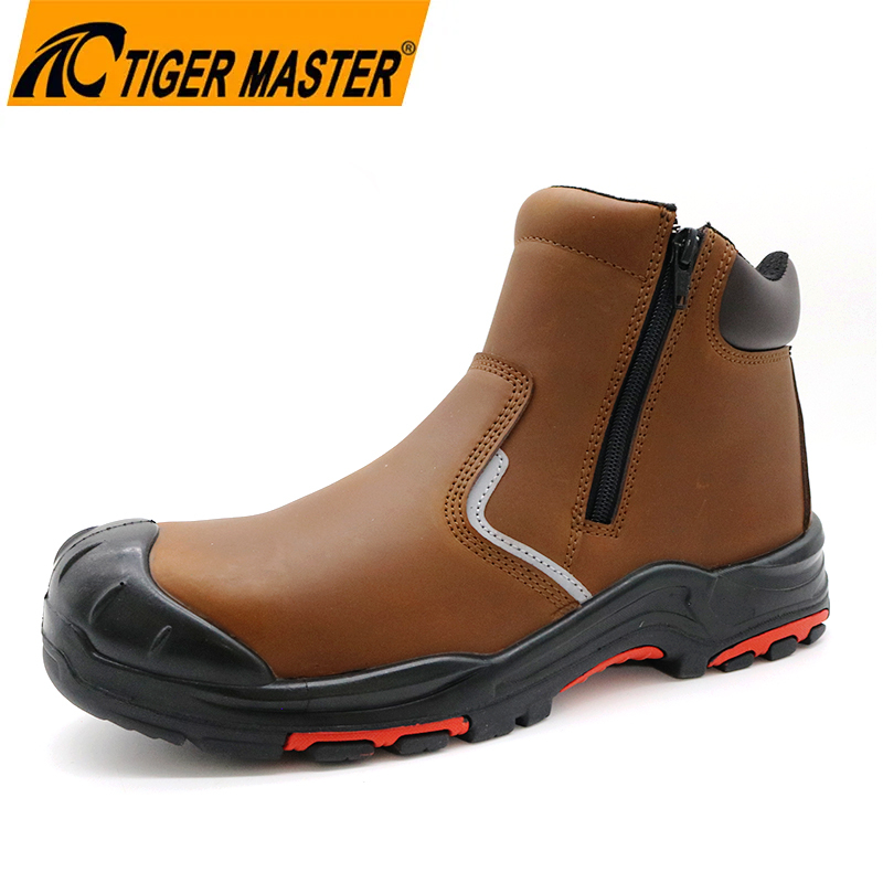 TM106-safety-shoes-800-800 Fiberglass Toe Oil Industry Safety Boots with Zipper Dezi Associates Ltd