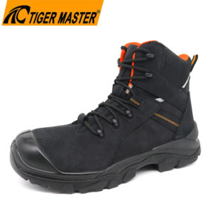 TM193-safety-shoes-800-800 Black Nubuck Leather Safety Boots with Fiberglass Toe Dezi Associates Ltd
