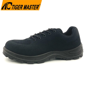 TM2036-safety-shoes-800-800 Full Black Flying Knit Sport Safety Shoes with Steel Toe Dezi Associates Ltd