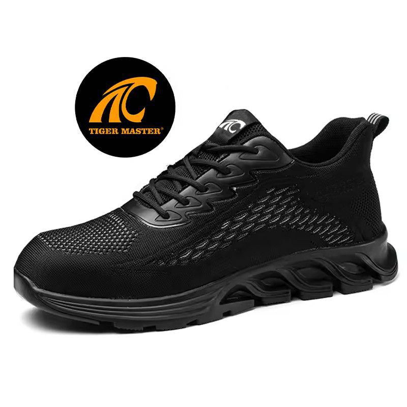 TM3225-safety-shoe-800-800 Black Soft Comfortable Sneakers Safety Shoes with Steel Toe Dezi Associates Ltd