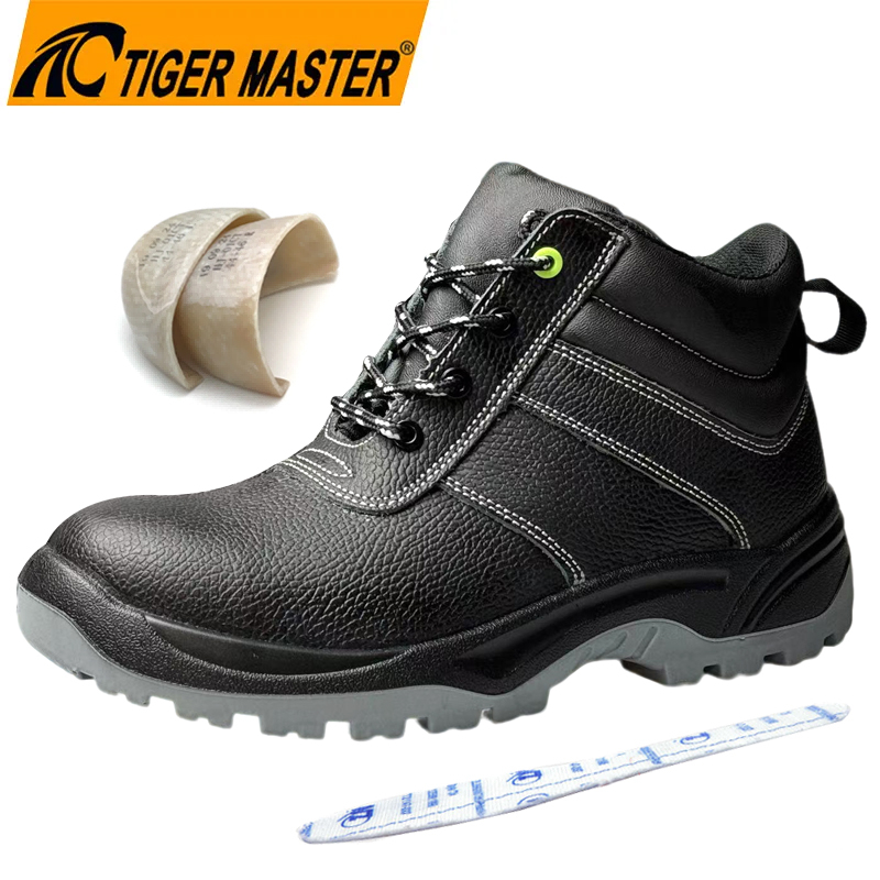 TM3382-safety-shoes-800-800 Black Leather Fiberglass Toe Safety Shoes for Men Industrial Dezi Associates Ltd