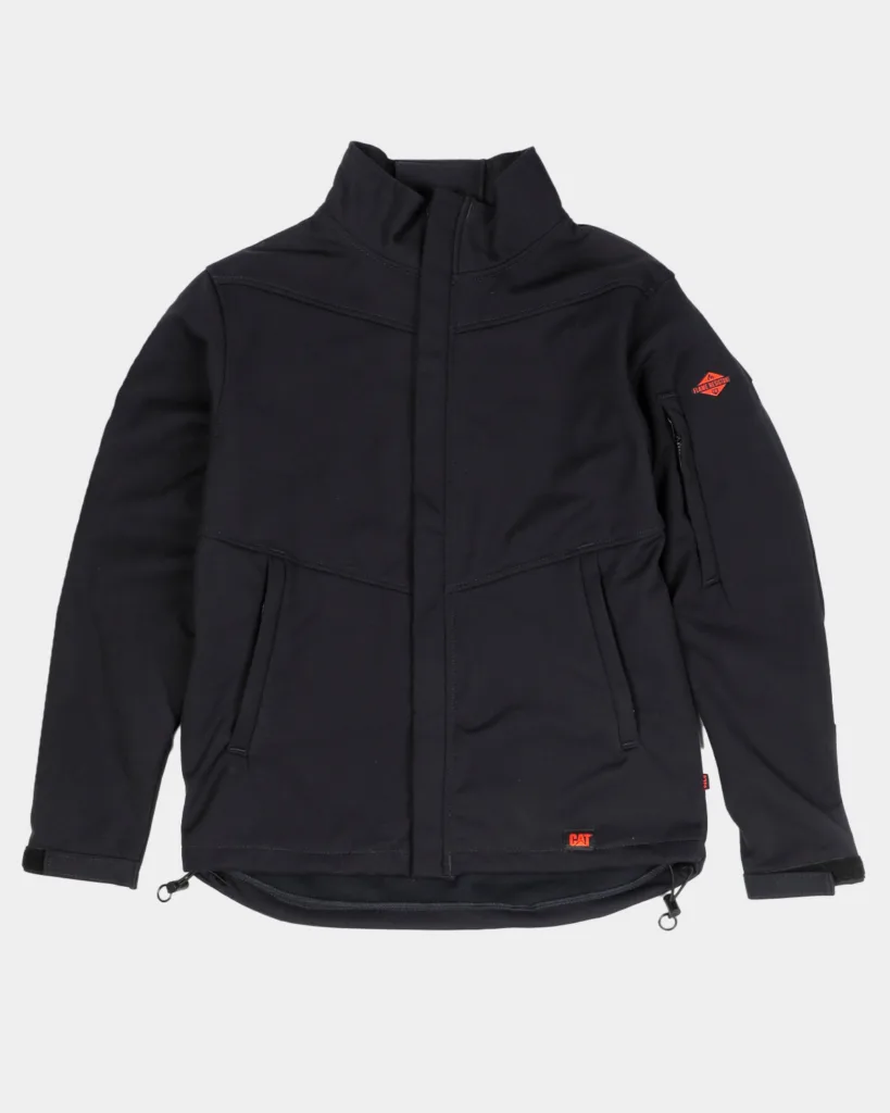 caterpillar-workwear-mens-FR-softshell-jacket-navy_01 MEN'S FR SOFTSHELL JACKET Dezi Associates Ltd