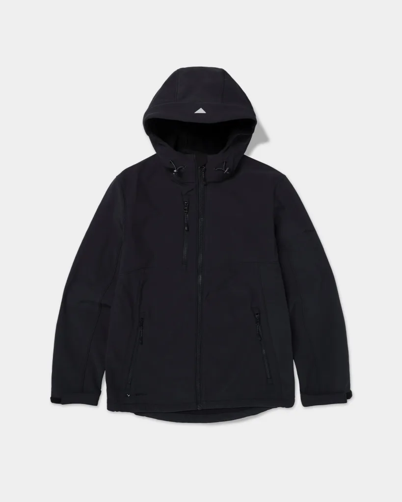 caterpillar-workwear-mens-cat-pro-series-soft-shell-jacket-black-front MEN'S CAT PRO SERIES SOFT SHELL JACKET Dezi Associates Ltd