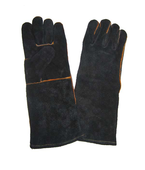photo1-800-800 1312 black 16 inch cow split leather welding gloves Dezi Associates Ltd