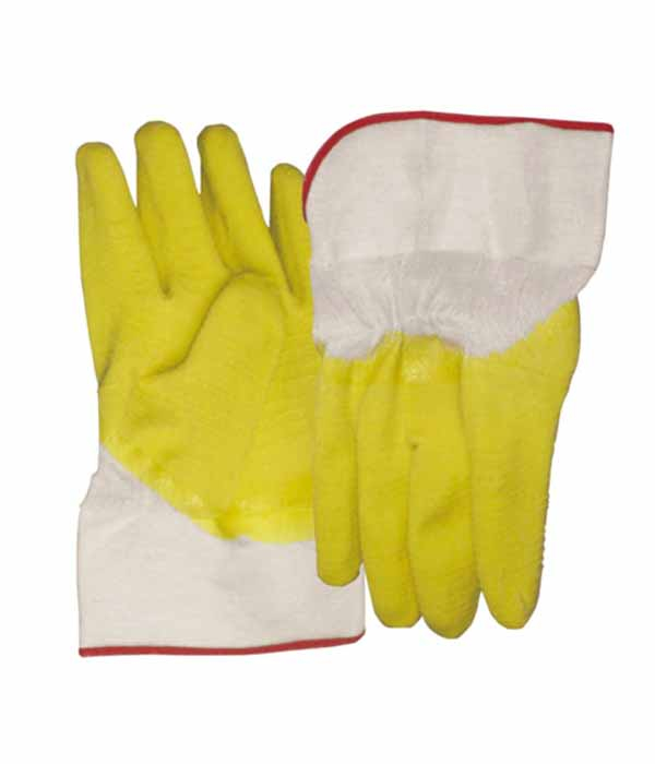 photo1-800-800 3211 anti slip yellow latex gloves with canvas cuff Dezi Associates Ltd